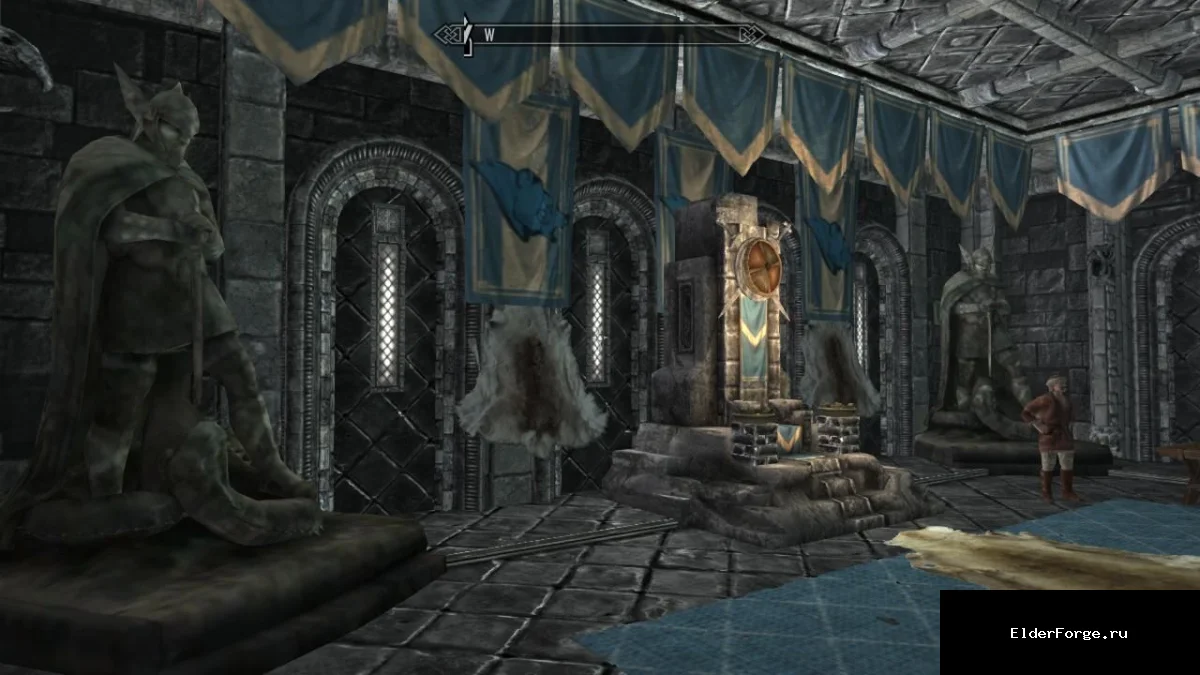 Обложка мода: Редизайн Королевского Дворца – нордская атмосфера для Skyrim LE