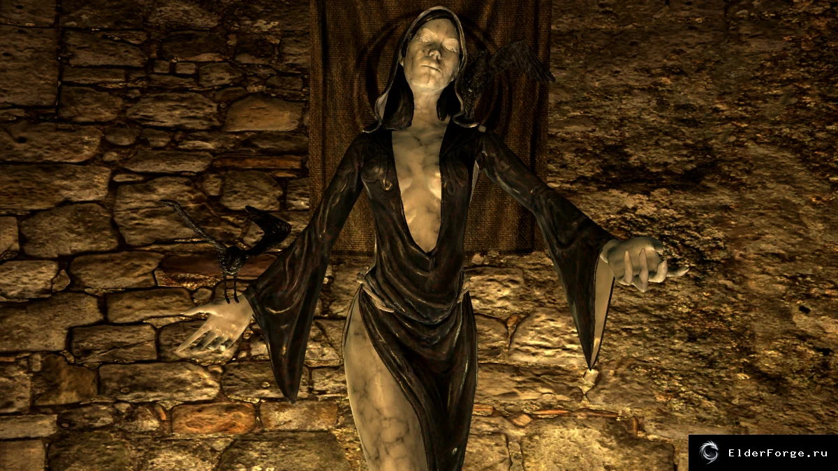 Обложка мода: Реколор статуи Ноктюрнал — три варианта текстур для Skyrim LE