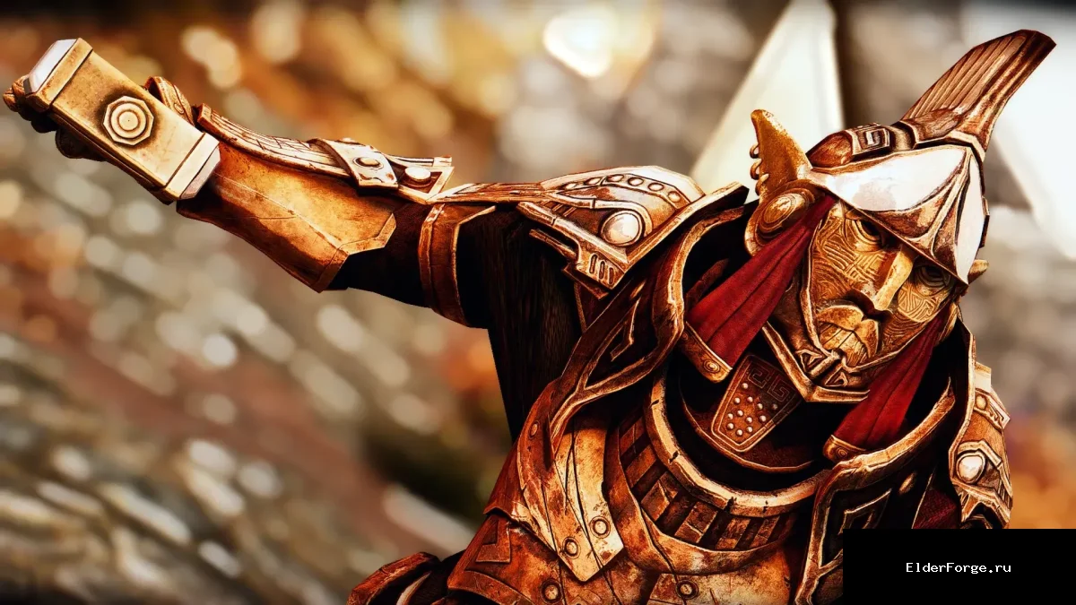 Обложка мода: Реликвии Руркена SE — броня и оружие короля-двемера для Skyrim