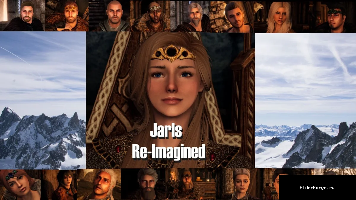 Обложка мода: Реплейсер Ярлов для Skyrim LE – полная визуальная переработка женских моделей
