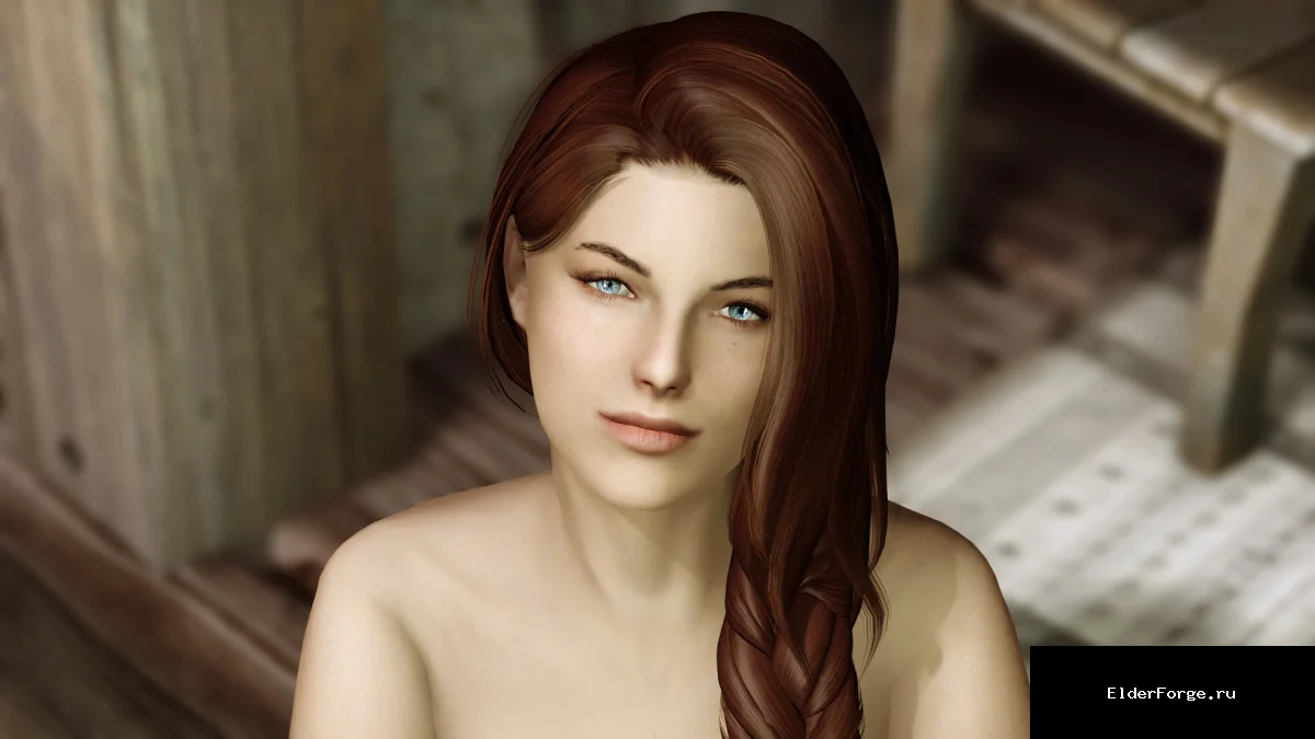Обложка мода: Реплейсер Изольды для Skyrim SE‑AE: новая модель девушки из Вайтрана от SavrenX