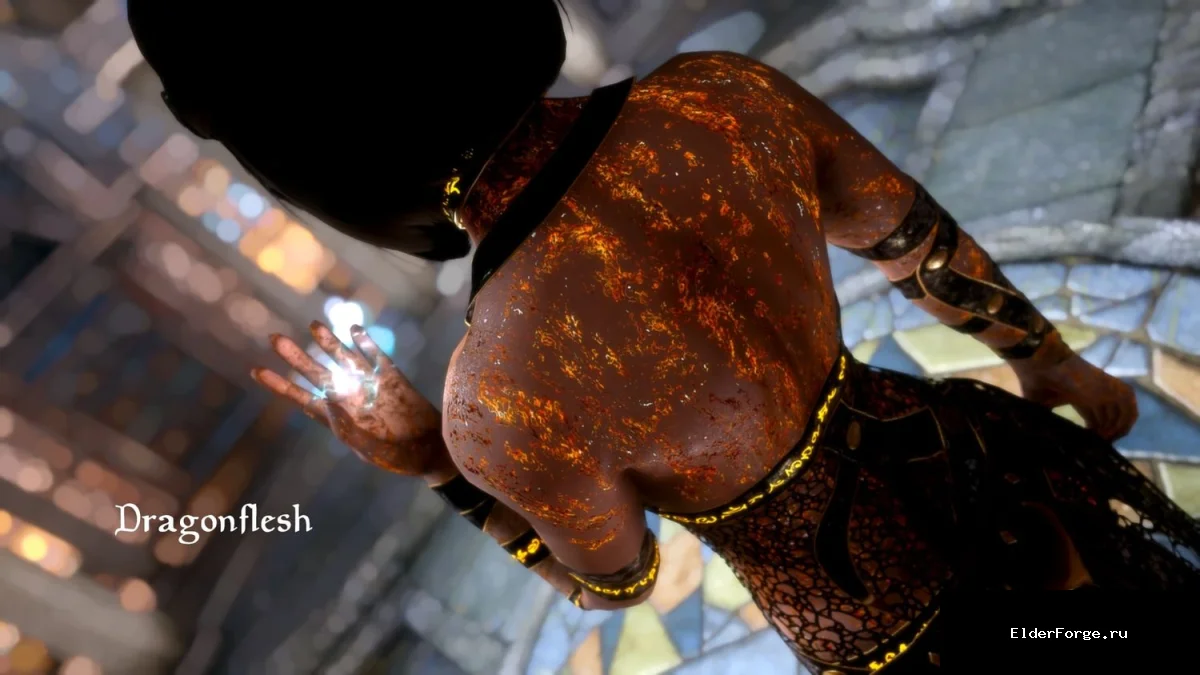 Обложка мода: Реплейсер заклинаний плоти для Skyrim LE – новые визуальные эффекты магии