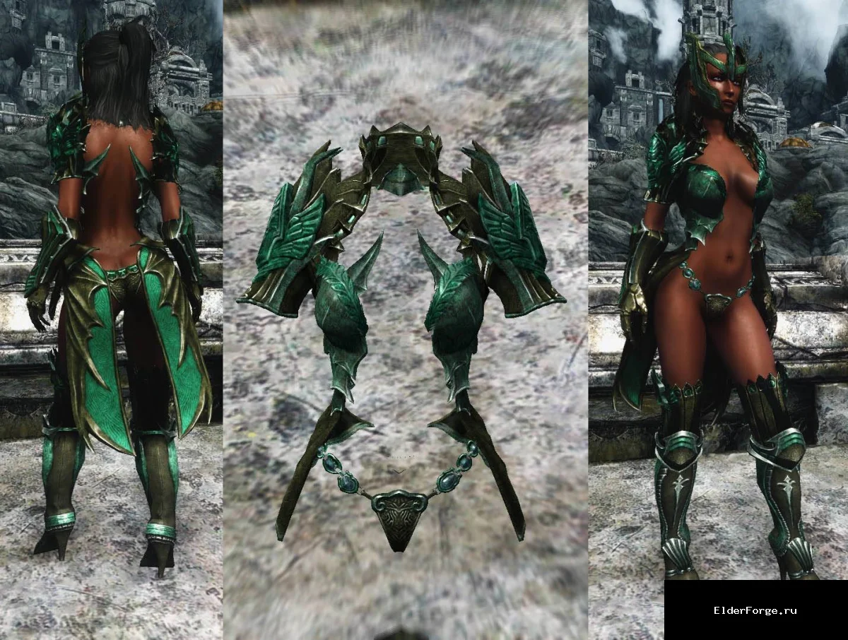 Обложка мода: Ретекстур брони из TERA для Skyrim LE – высококачественный визуальный апдейт