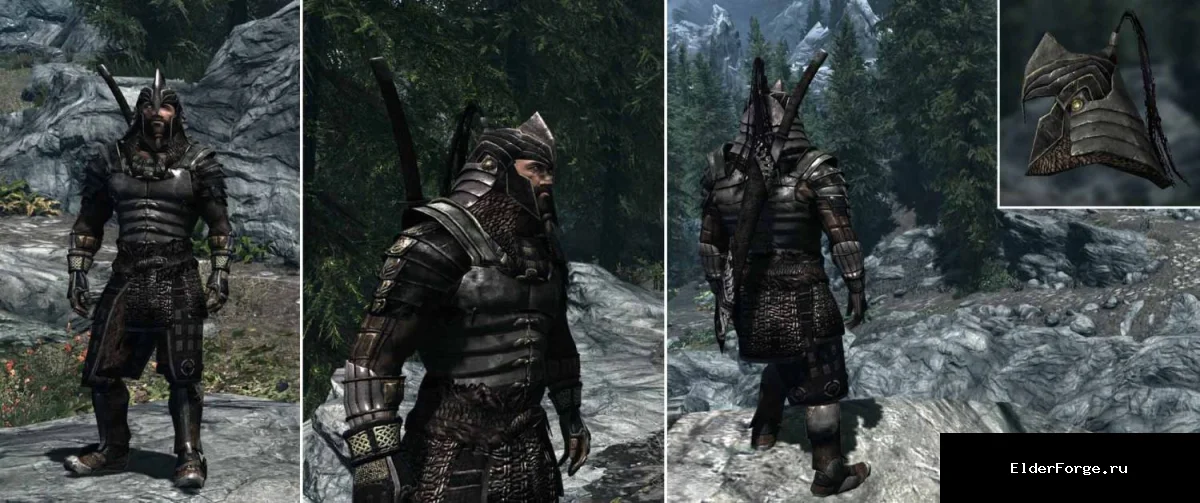 Обложка мода: Ретекстур брони Клинков для Skyrim Legendary Edition – улучшенный вид и детали
