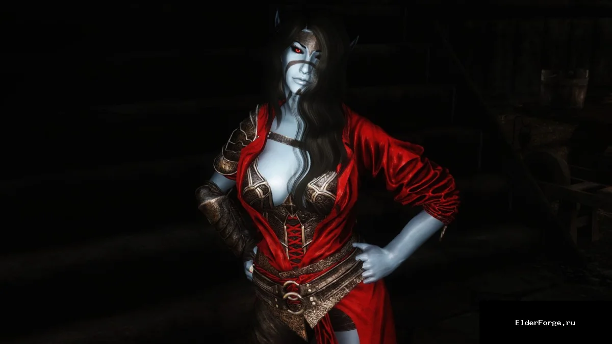Обложка мода: Ретекстур брони «Кровавые сумерки» для Skyrim Legendary Edition – улучшенные текстуры