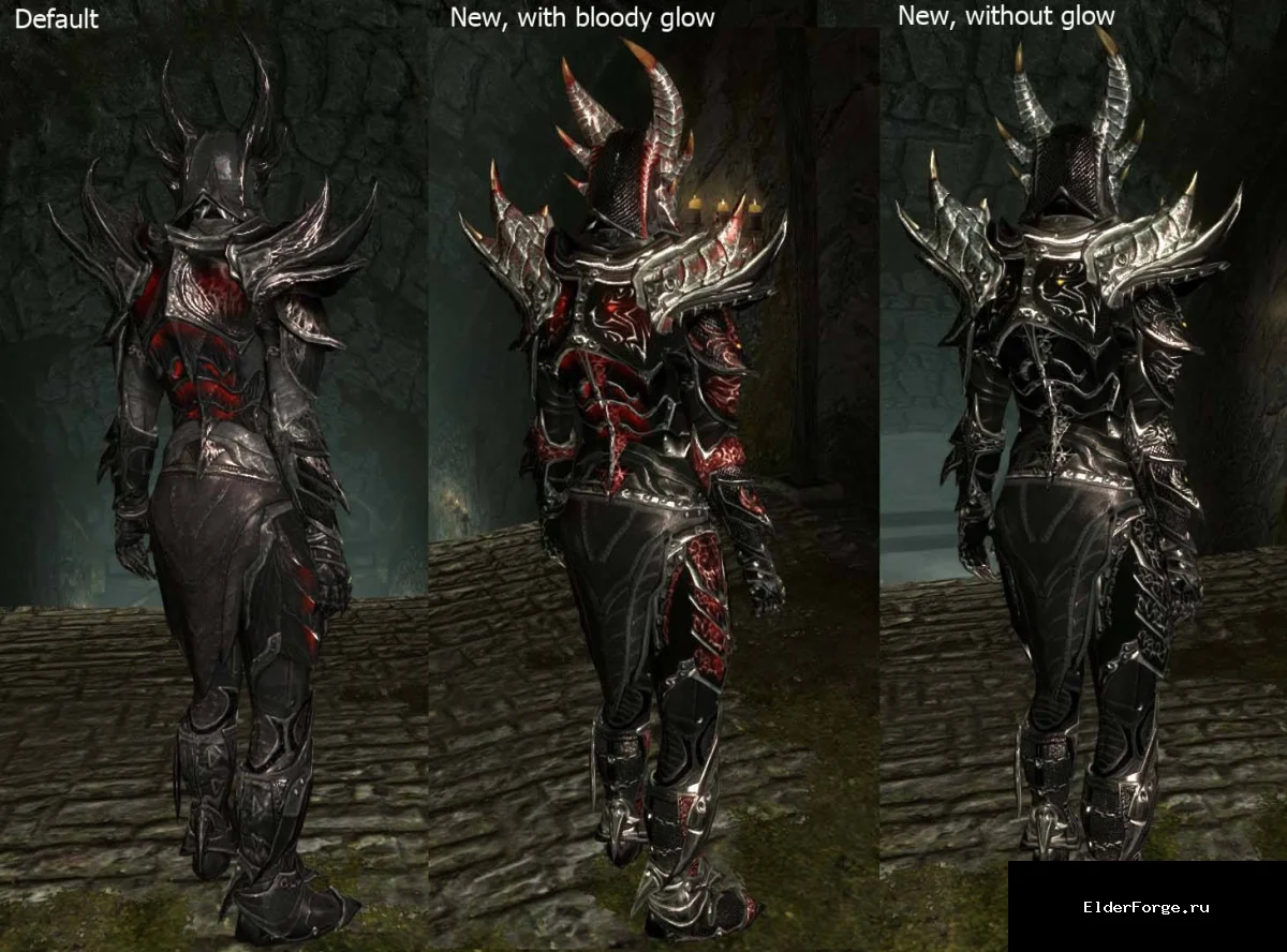 Обложка мода: Ретекстур Daedric Armor для Skyrim Legendary Edition – улучшенные текстуры брони