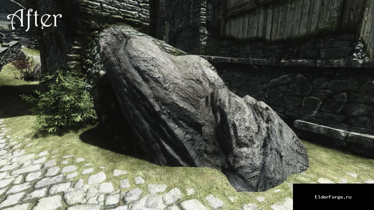 Обложка мода: Ретекстур камня вокруг катакомб Солитьюда для Skyrim LE