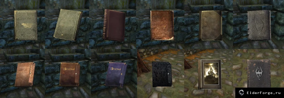 Обложка мода: Ретекстур книг и бумаги Skyrim LE — новые детальные текстуры
