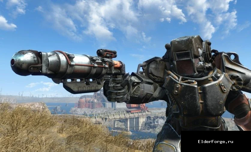 Обложка мода: Ретекстур лазерного оружия в Fallout 4 – новые оранжево‑оливковые цвета