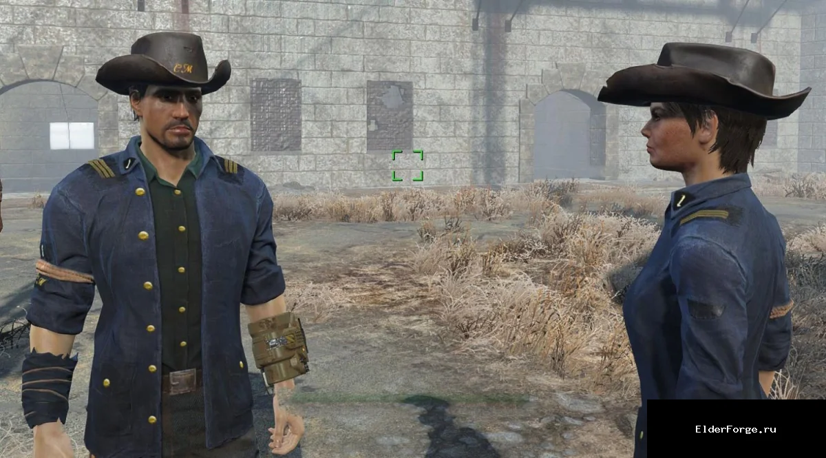 Обложка мода: Ретекстур одежды Минитменов – синяя униформа для Fallout 4