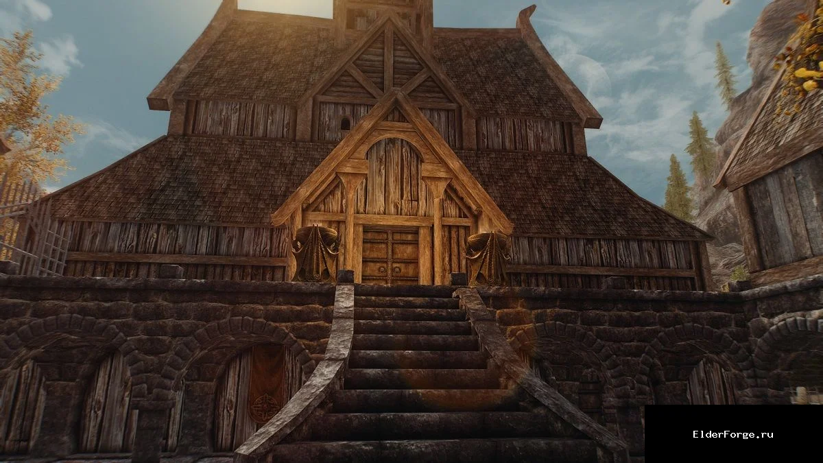 Обложка мода: Ретекстур Рифтена для Skyrim LE – детализированные текстуры города