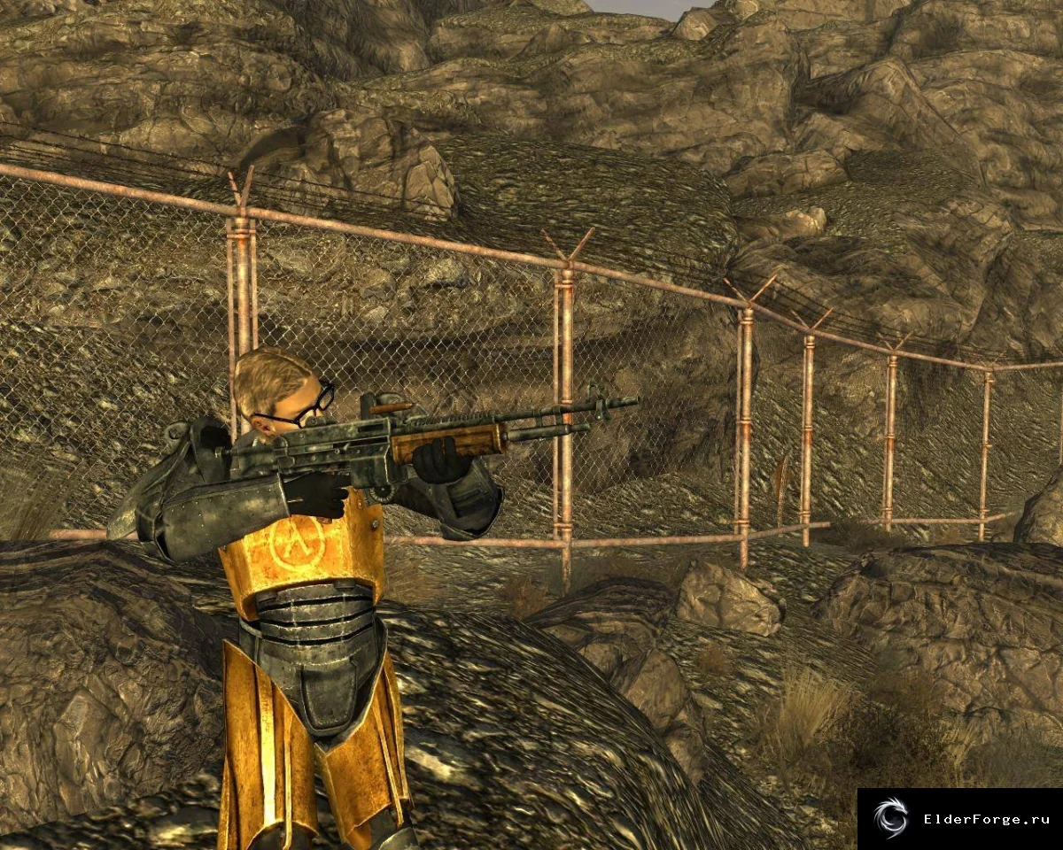 Обложка мода: Ретекстур силовой брони HEV для Fallout: New Vegas
