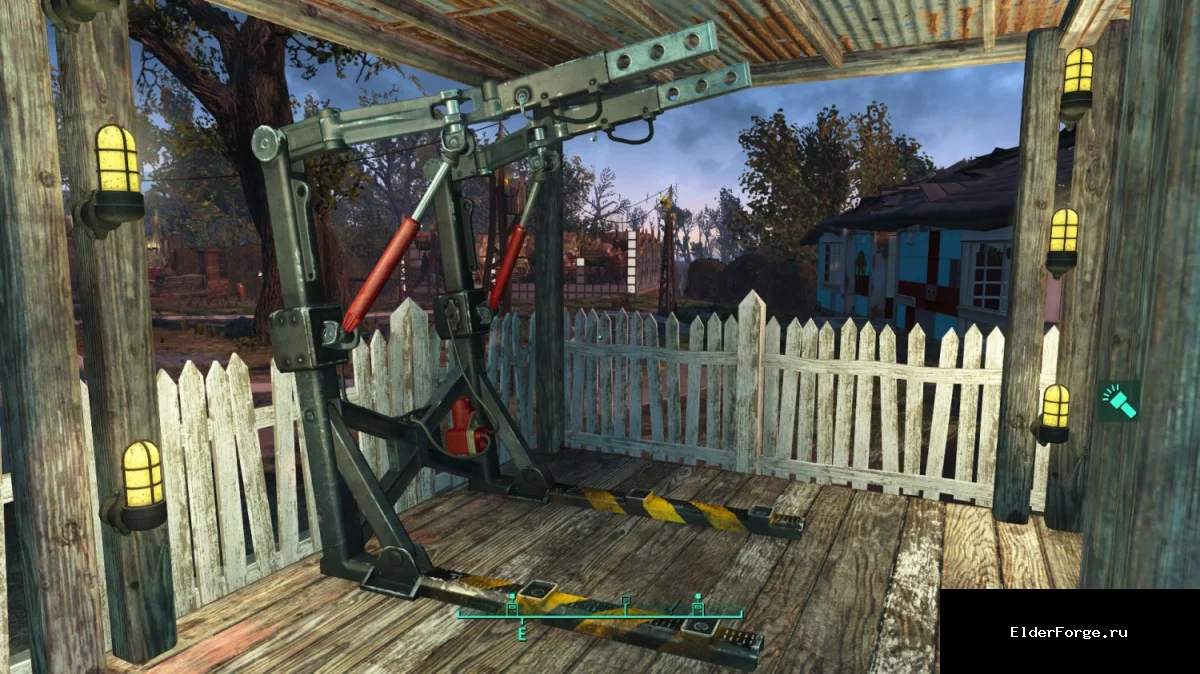 Обложка мода: Ретекстур станции силовой брони – красный и чёрный стиль для Fallout 4