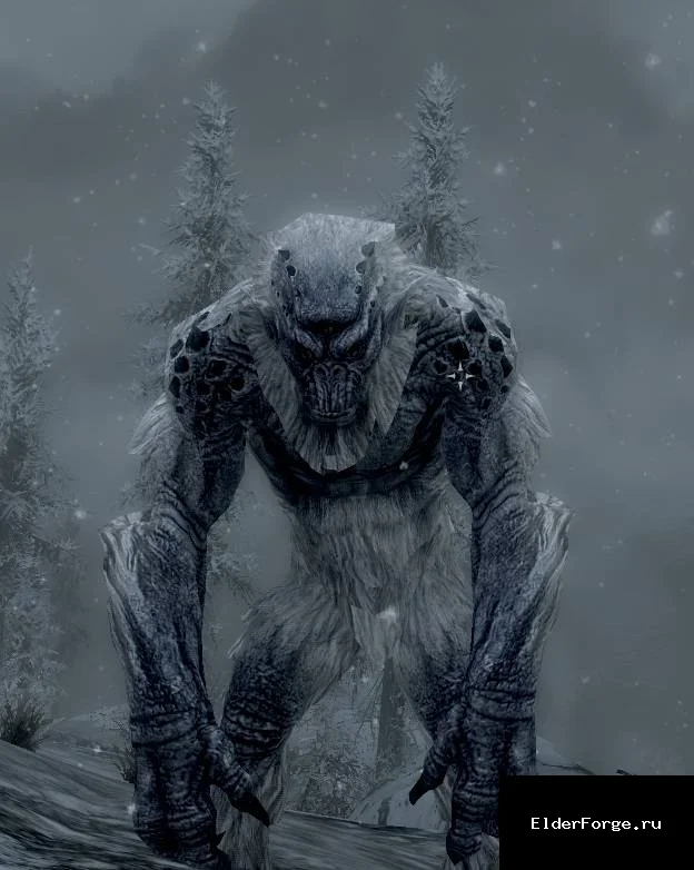 Обложка мода: Ретекстур троллей для Skyrim LE – улучшенные модели и детали
