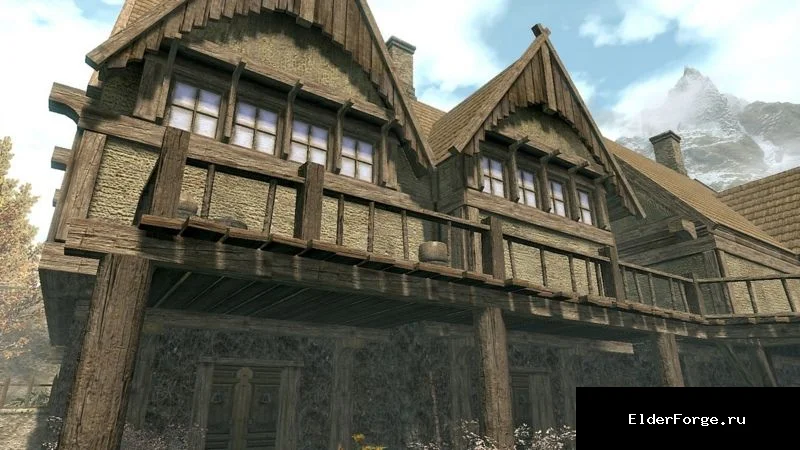 Обложка мода: Ретекстурированный Рифтен для Skyrim SE‑AE: полное визуальное обновление города