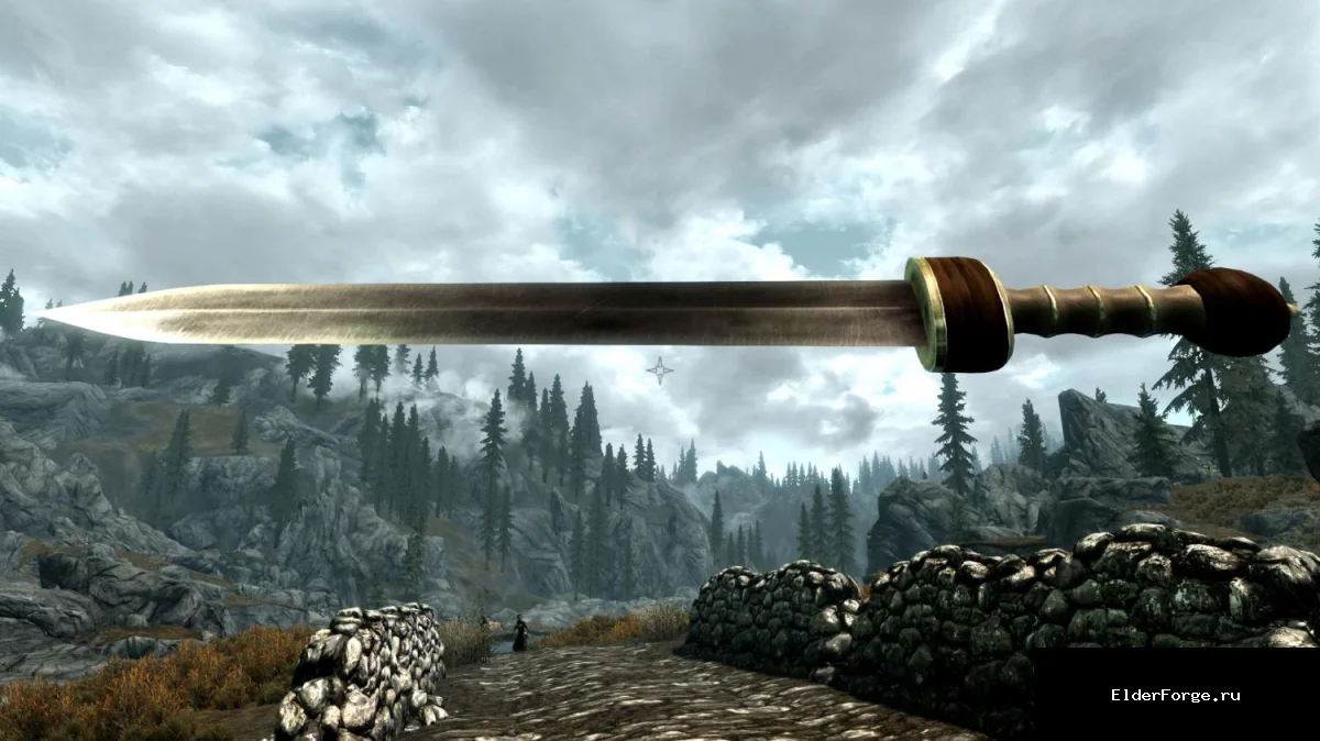 Обложка мода: Римский меч Гладиус для Skyrim Legendary Edition – аутентичное оружие без лишних украшений