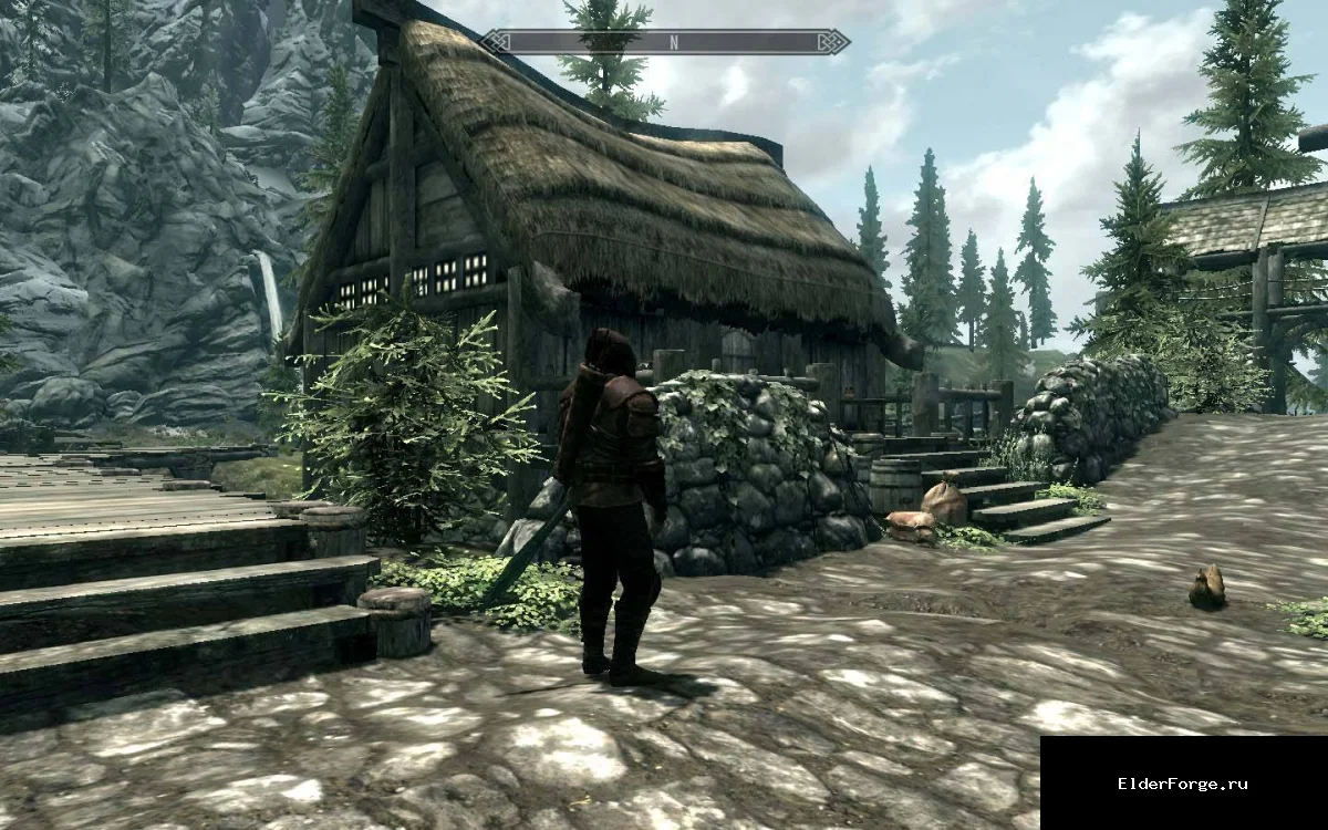 Обложка мода: Ривервудская хижина – уютный домик для Skyrim LE
