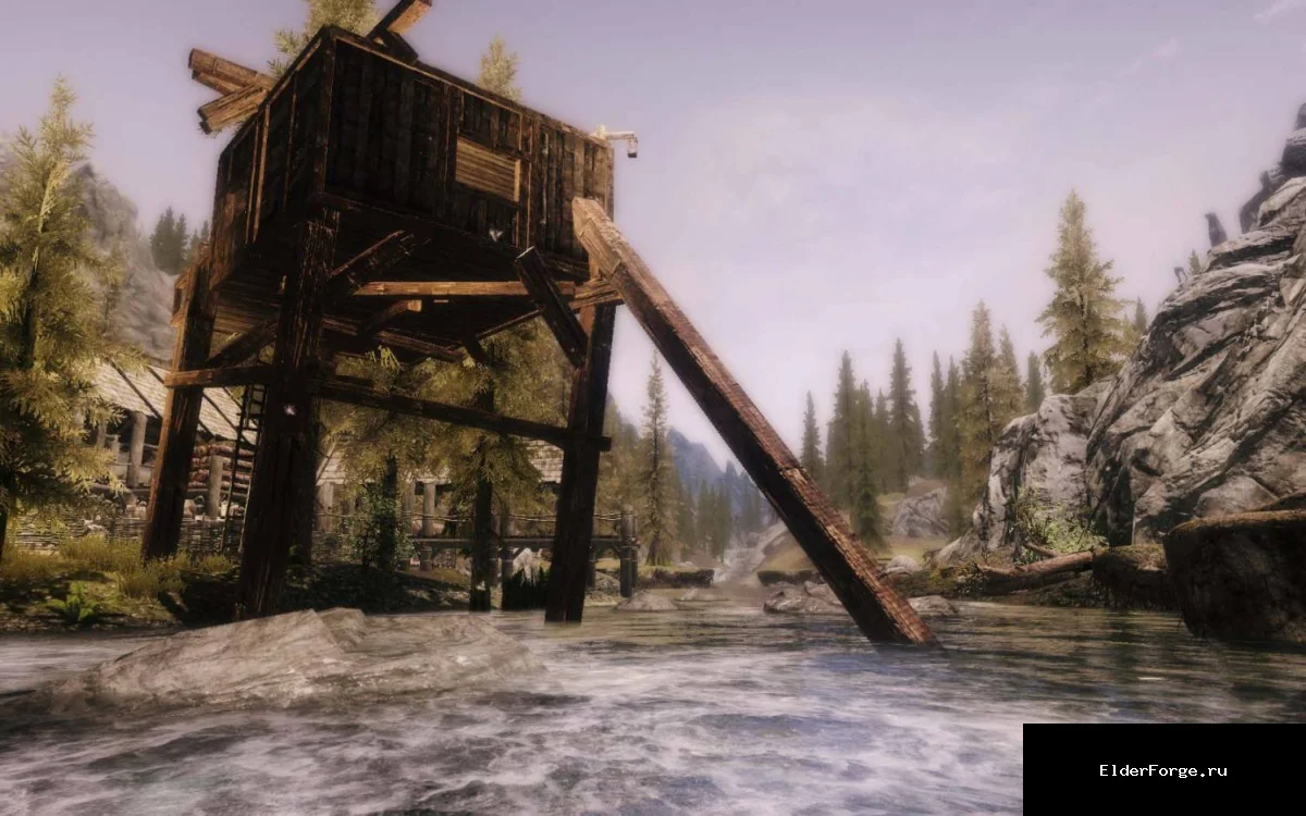 Обложка мода: Riverwood – новые сады, доки и уютный домик для отдыха (Skyrim LE)