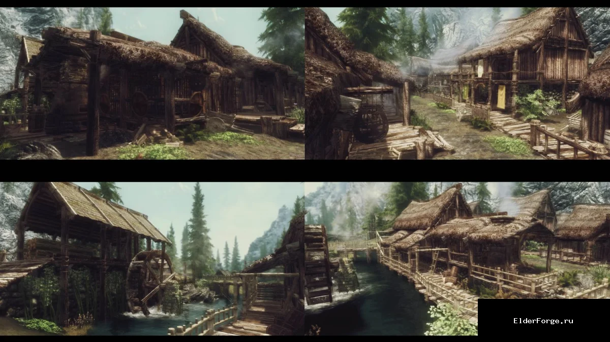 Обложка мода: Riverwood – улучшенный ландшафт от JK для Skyrim Legendary Edition