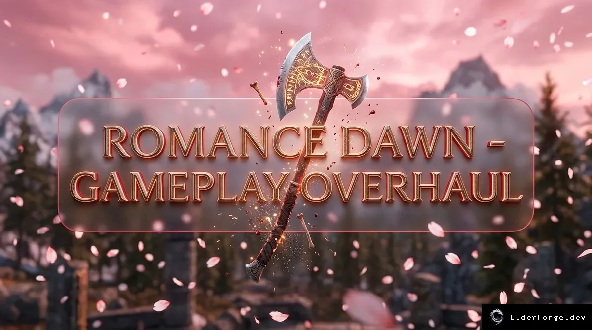 Обложка мода: Romance Dawn – Полный геймплейный оверhaul для Skyrim SE/AE