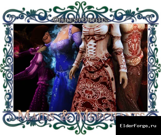Обложка мода: Роскошные наряды — Opulent Outfits - Maids and Merchants LE
