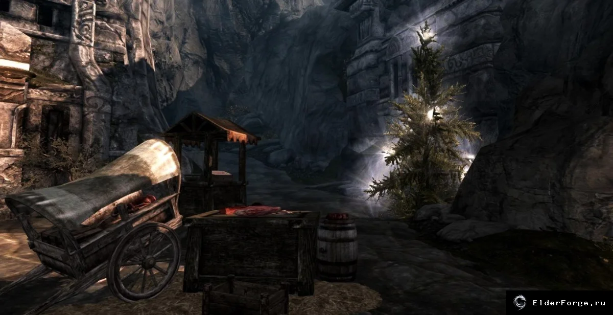 Обложка мода: Рождественские анимированные ёлки Skyrim LE — праздничный деко?