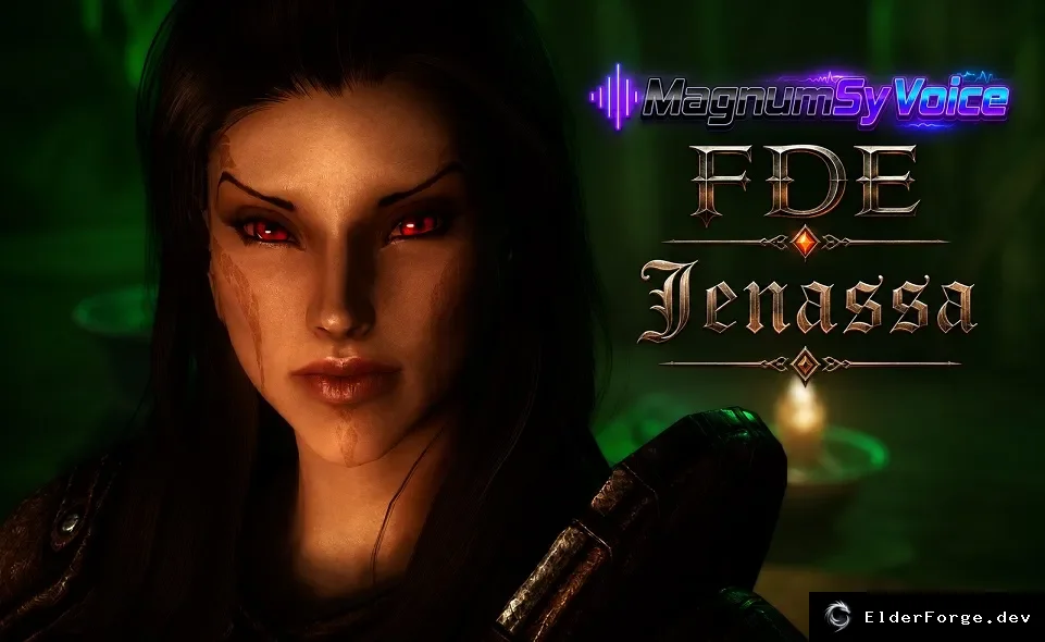 Обложка мода: Русская озвучка FDE Jenassa для Skyrim SE-AE — живой голос спутницы