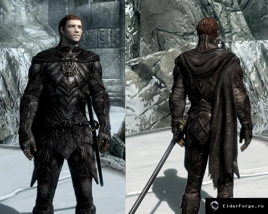 Обложка мода: Соловьиная броня обновлённая и рваный шарф для Skyrim LE