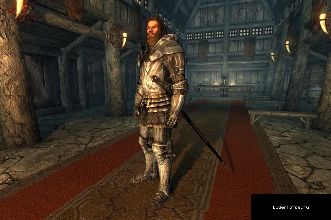 Обложка мода: Рыцарская броня Dark Souls для Skyrim LE – стальная пластина, мужской и женский набор