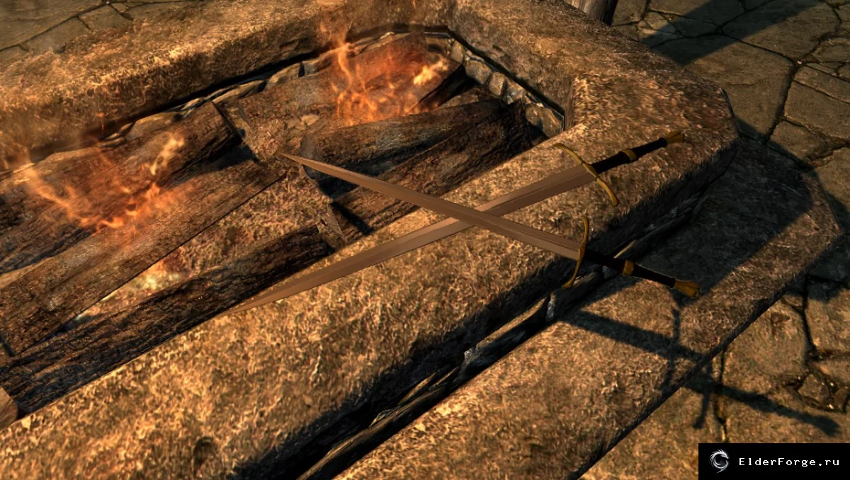 Обложка мода: Рыцарский меч — оружие Довакина, Skyrim Legendary Edition