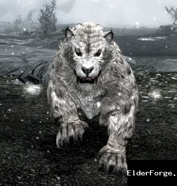 Обложка мода: Саблезубый компаньон для Skyrim LE – забавный питомец у Ривервуда