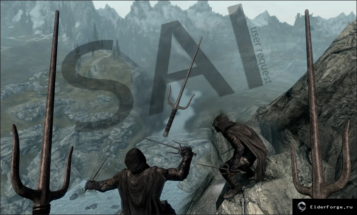 Обложка мода: Новые типы магических щитов — Сай, Skyrim LE