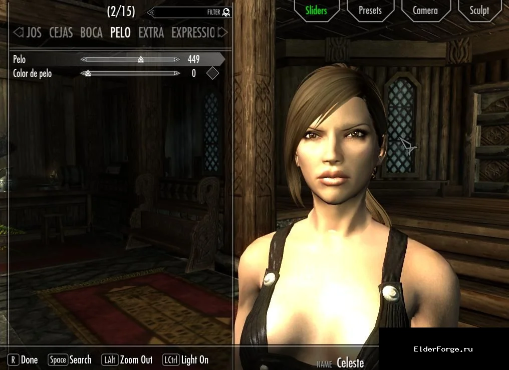 Обложка мода: Сандра Буллок – готовый пресет для RaceMenu в Skyrim LE