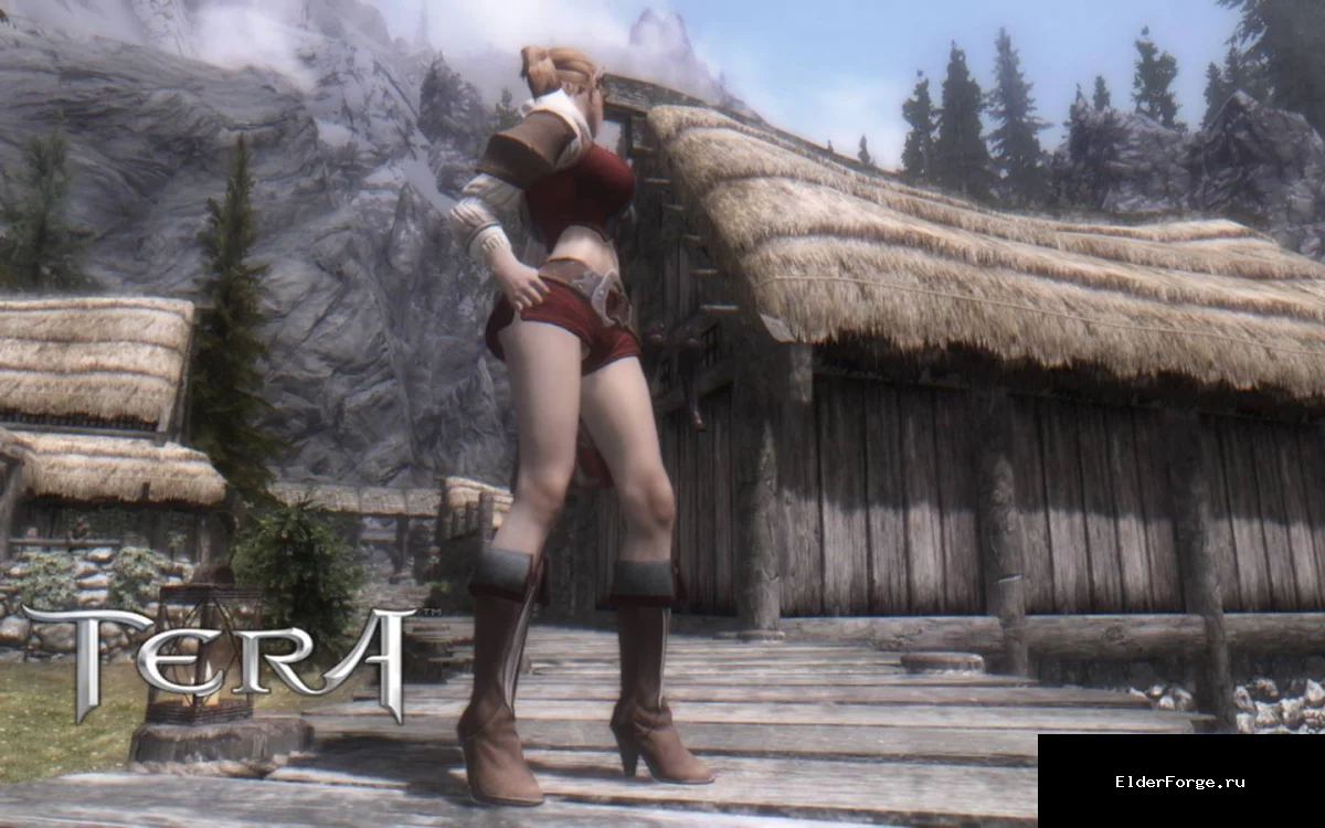 Обложка мода: Сапоги из TERA для девушек – женская обувь в Skyrim LE