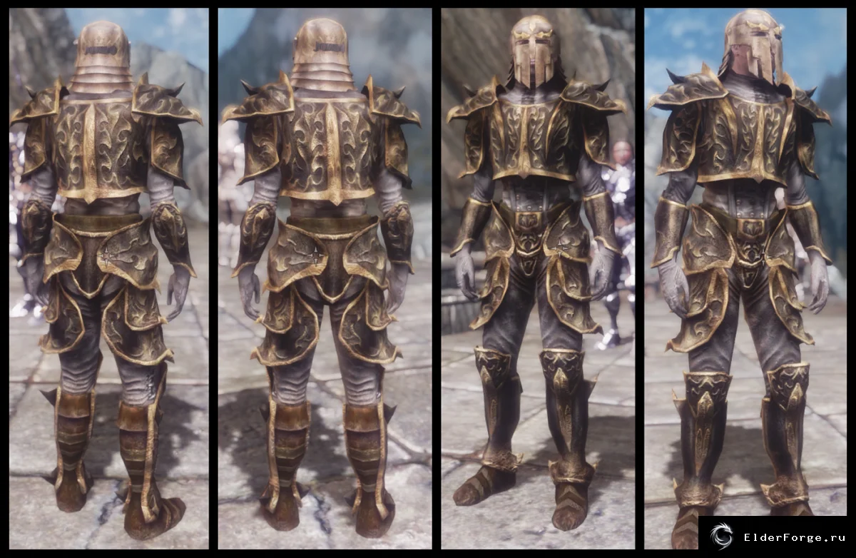Обложка мода: Сборник брони Dark Messiah для Skyrim LE – уникальные доспехи из Небесной кузницы
