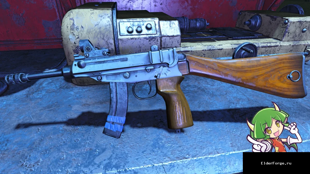 Обложка мода: Scorpio 61 – детализированный пистолет‑пулемет для Fallout 4