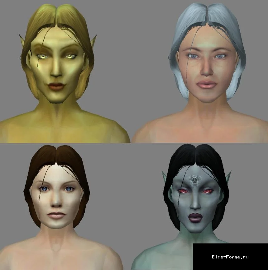 Обложка мода: Сексуальная женская причёска для Morrowind – 5 вариантов цвета