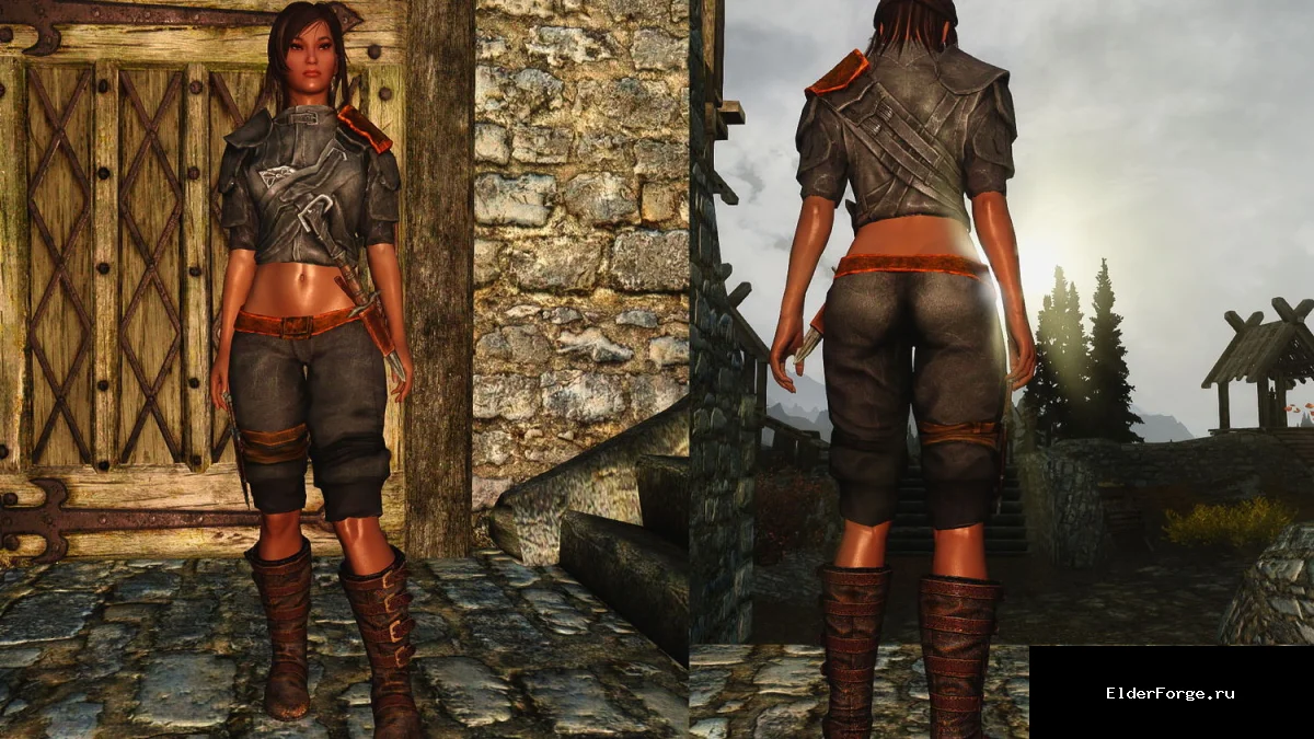 Обложка мода: Сексуальный набор воровки для женских персонажей Skyrim LE (CBBE)