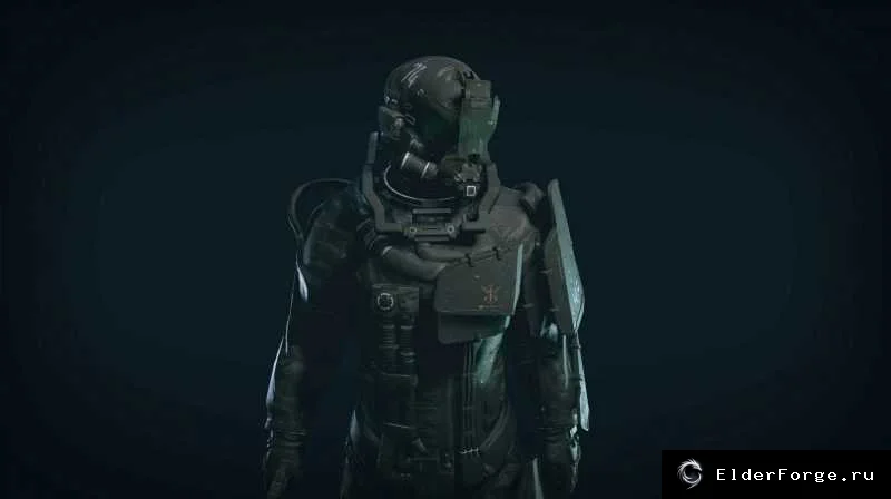 Обложка мода: Серая броня Marine Anti‑Xeno для Starfield – замена оранжевого цвета