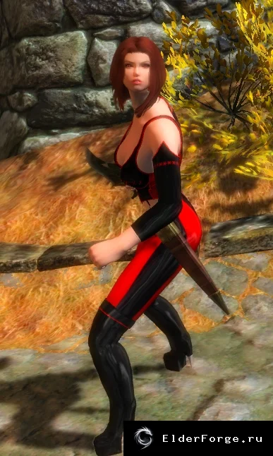 Обложка мода: Серана в облике Рейн из Bloodrayne — Skyrim LE