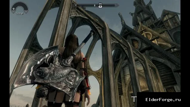 Обложка мода: Серебряный карп – новый двуручный топор для Skyrim Legendary Edition