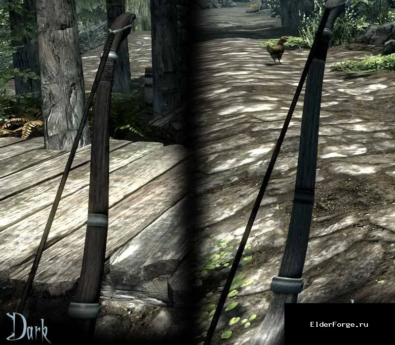 Обложка мода: Серебряный лук и стрелы для Skyrim LE – лорное оружие для лучников