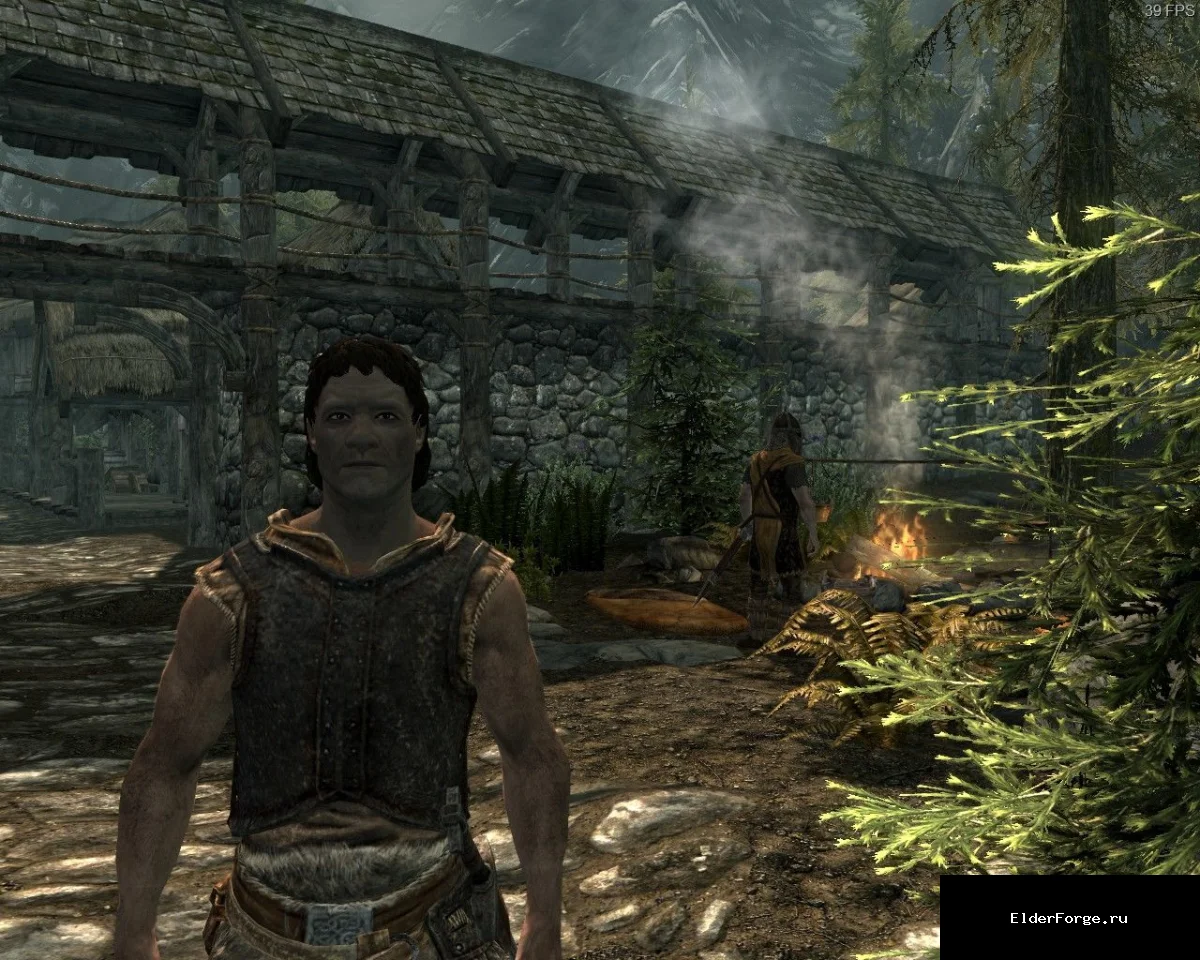Обложка мода: Сергей‑непрактичный компаньон для Skyrim LE – шутливый мод
