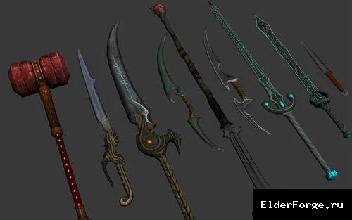 Обложка мода: Series Weapon Pack LE — сборник уникального оружия для Skyrim LE