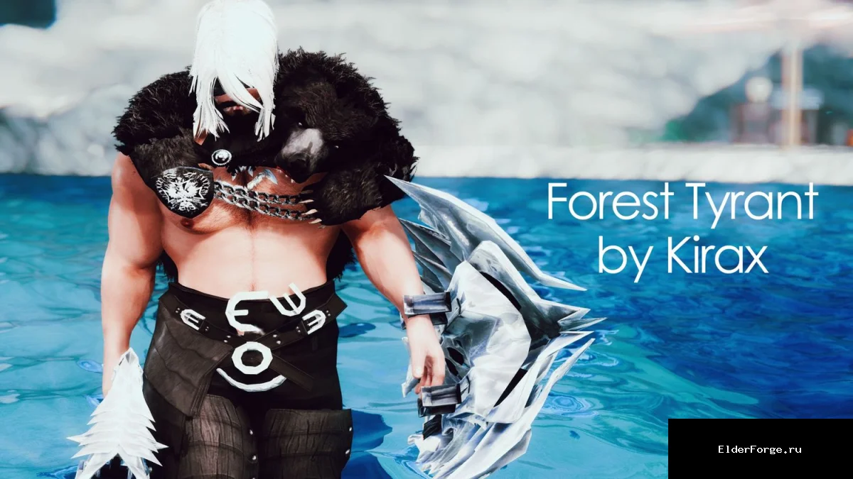 Обложка мода: Сет лесных тиранов SAM Body – уникальная мужская броня для Skyrim LE