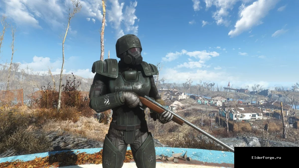 Обложка мода: Сет мятежника для Fallout 4 – красивый и качественный набор брони