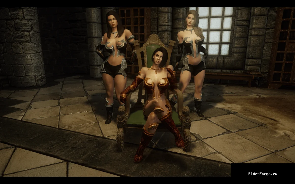Обложка мода: Сет природной ведьмы для Skyrim LE – сексуальная броня для магов (CBBE/UNP)