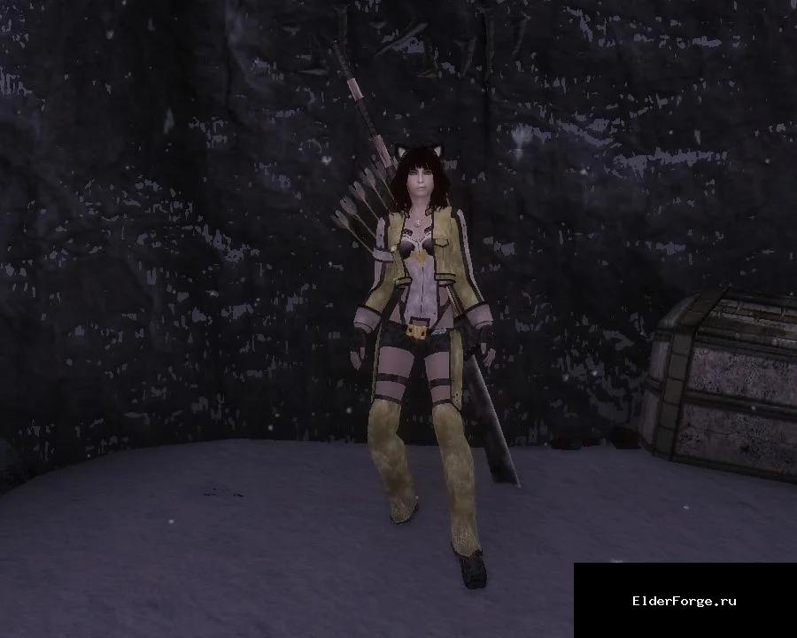 Обложка мода: Сет Синон из Sword Art Online для Skyrim Legendary Edition – крафт, HDT и UUNP