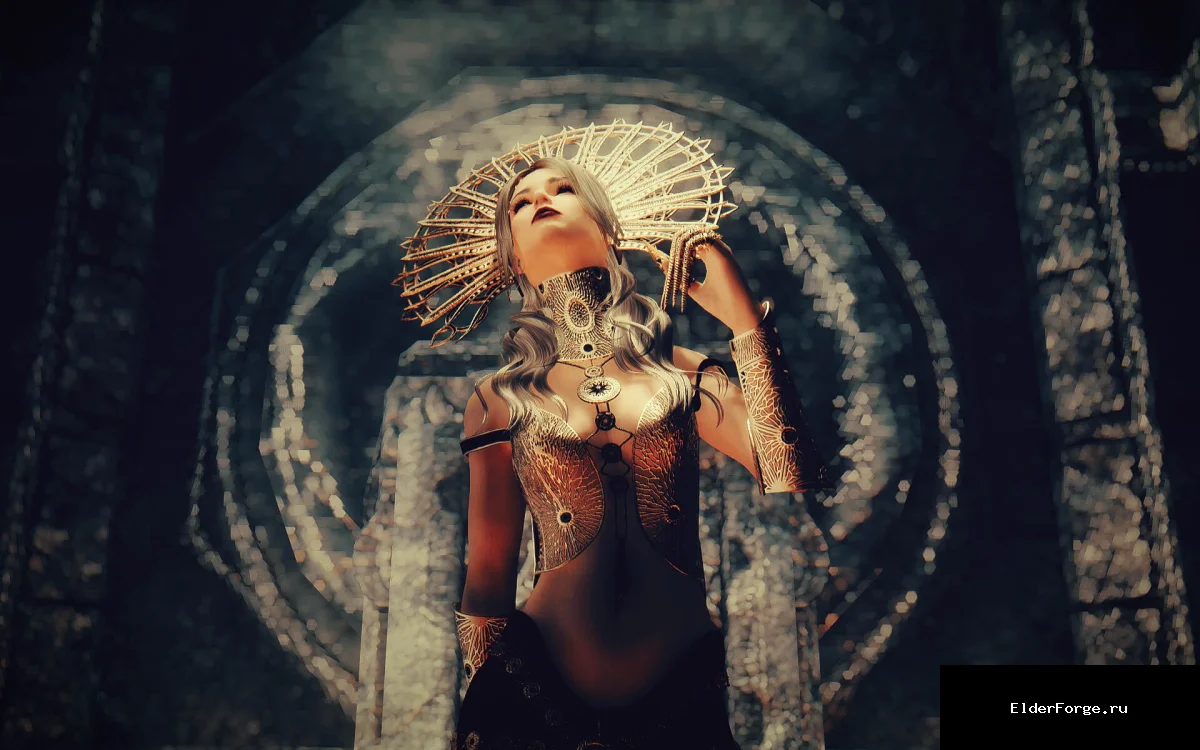 Обложка мода: Сет жрицы Мифического Рассвета для CBBE/UNP – Kozakowy's Mythic Dawn Priestess Outfit (Skyri…