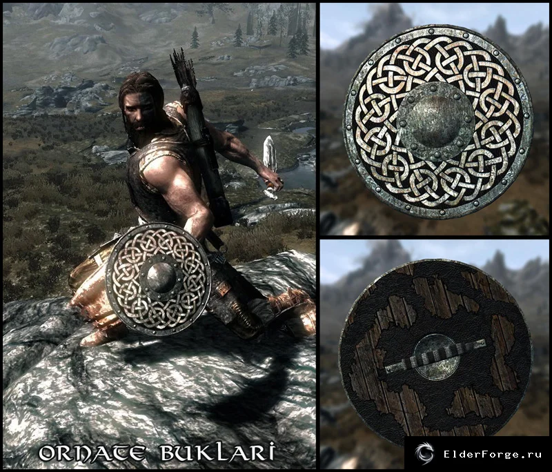 Обложка мода: Северный круглый щит – кельтский дизайн для Skyrim LE
